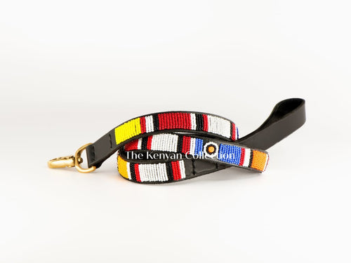 Circle of Life Beaded Dog Lead - Dog Leashes - Maasai