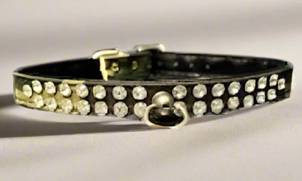 Clear Crystal Jewelry Set Camo Dog Collar - Fits 11-12.5”