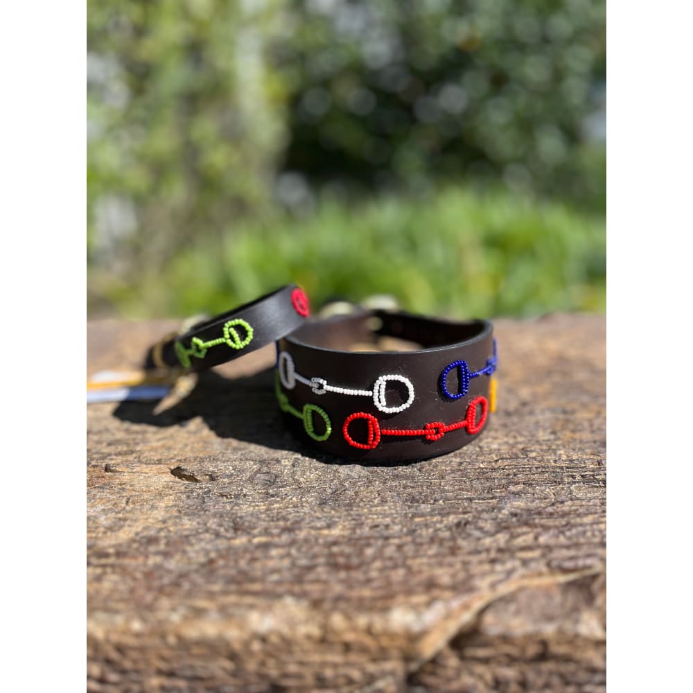 Colorful Bits Beaded Dog Collar - Dog Collars - Maasai