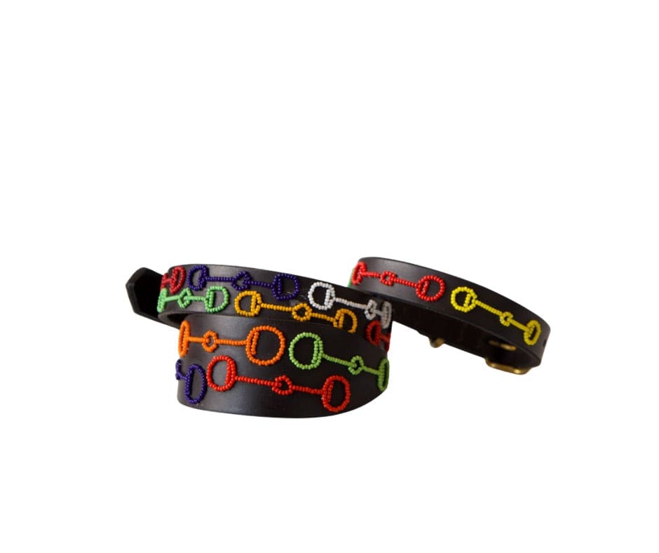 Colorful Bits Beaded Dog Collar