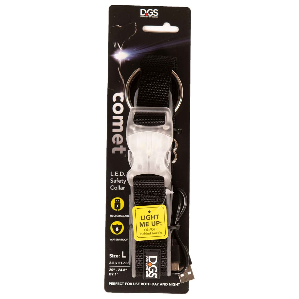 DGS Comet Rechargeable Light Up Dog Collar - Dog Collars