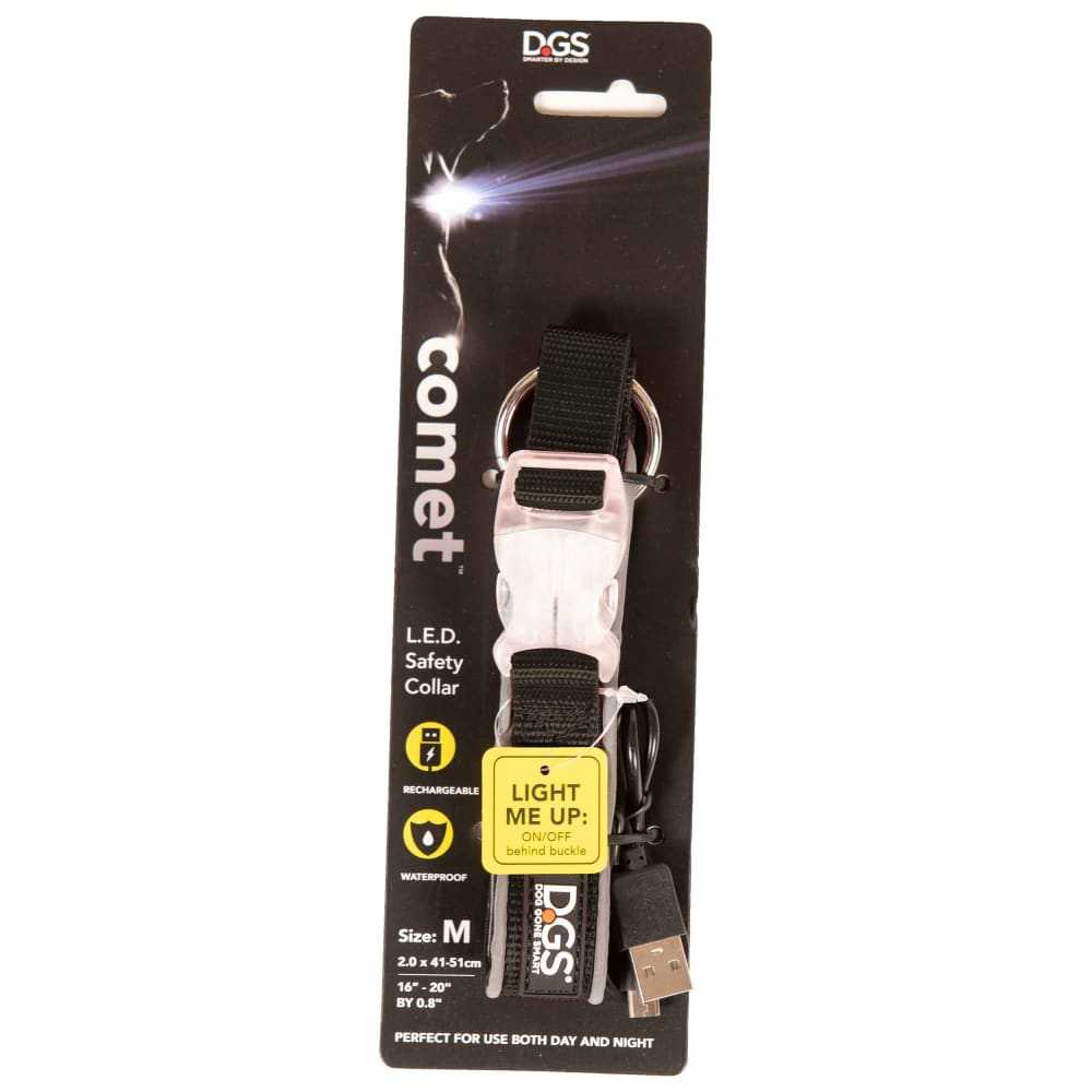 DGS Comet Rechargeable Light Up Dog Collar - Dog Collars