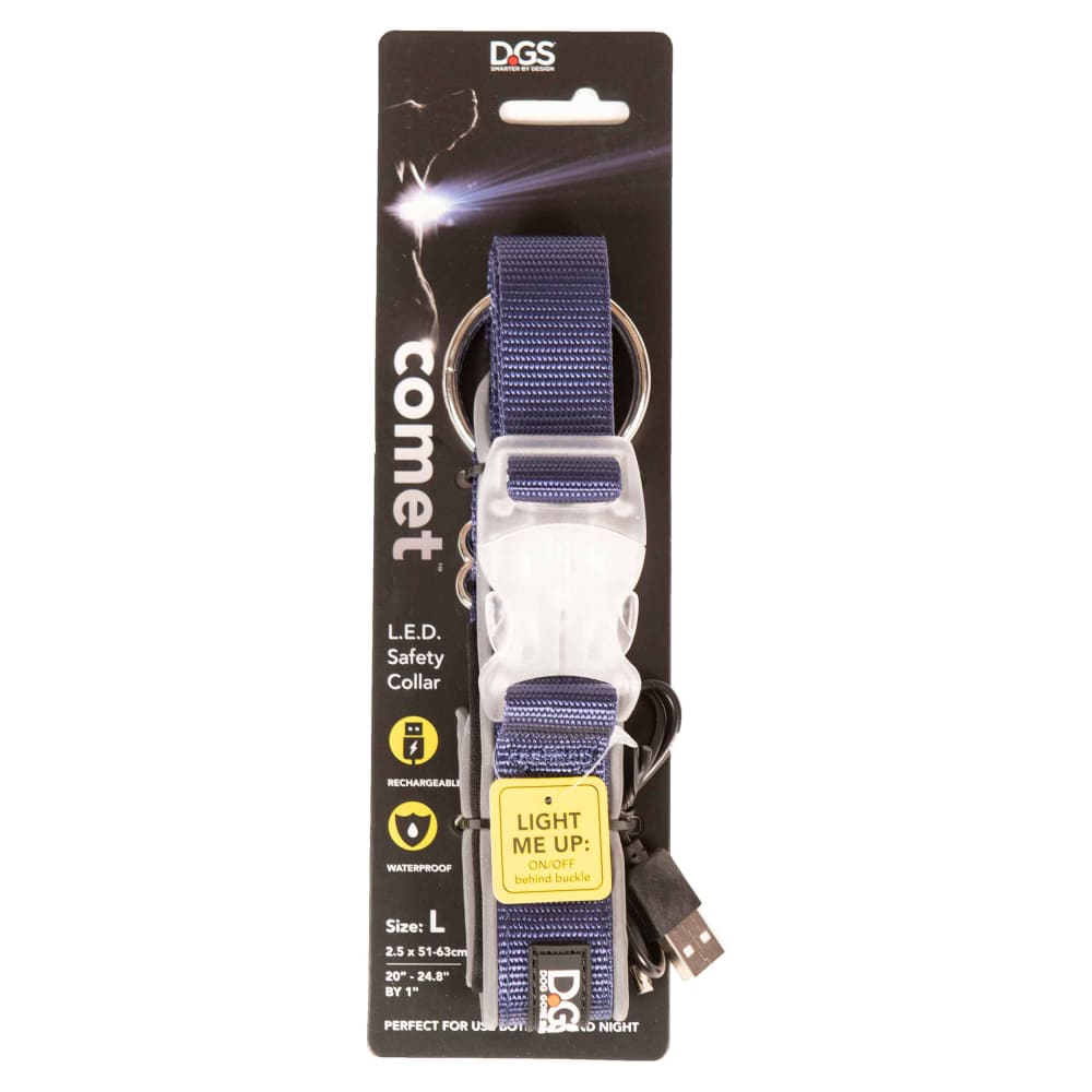 DGS Comet Rechargeable Light Up Dog Collar - Dog Collars