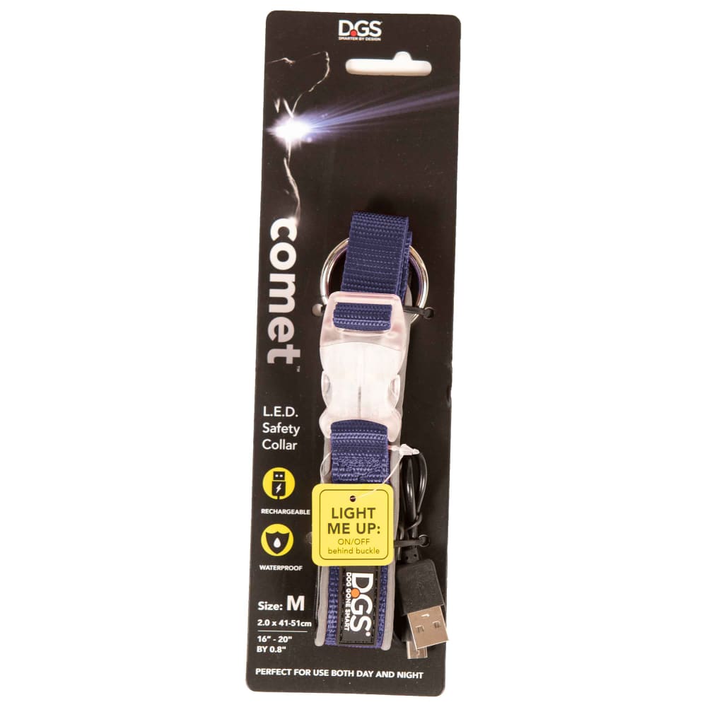 DGS Comet Rechargeable Light Up Dog Collar - Dog Collars