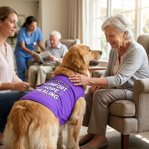 Comfort. Hope. Healing. Therapy Dog Shirt - Therapy Dog