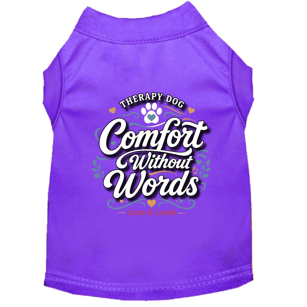Comfort Without Words Therapy Dog Shirt - Therapy Dog Shirts