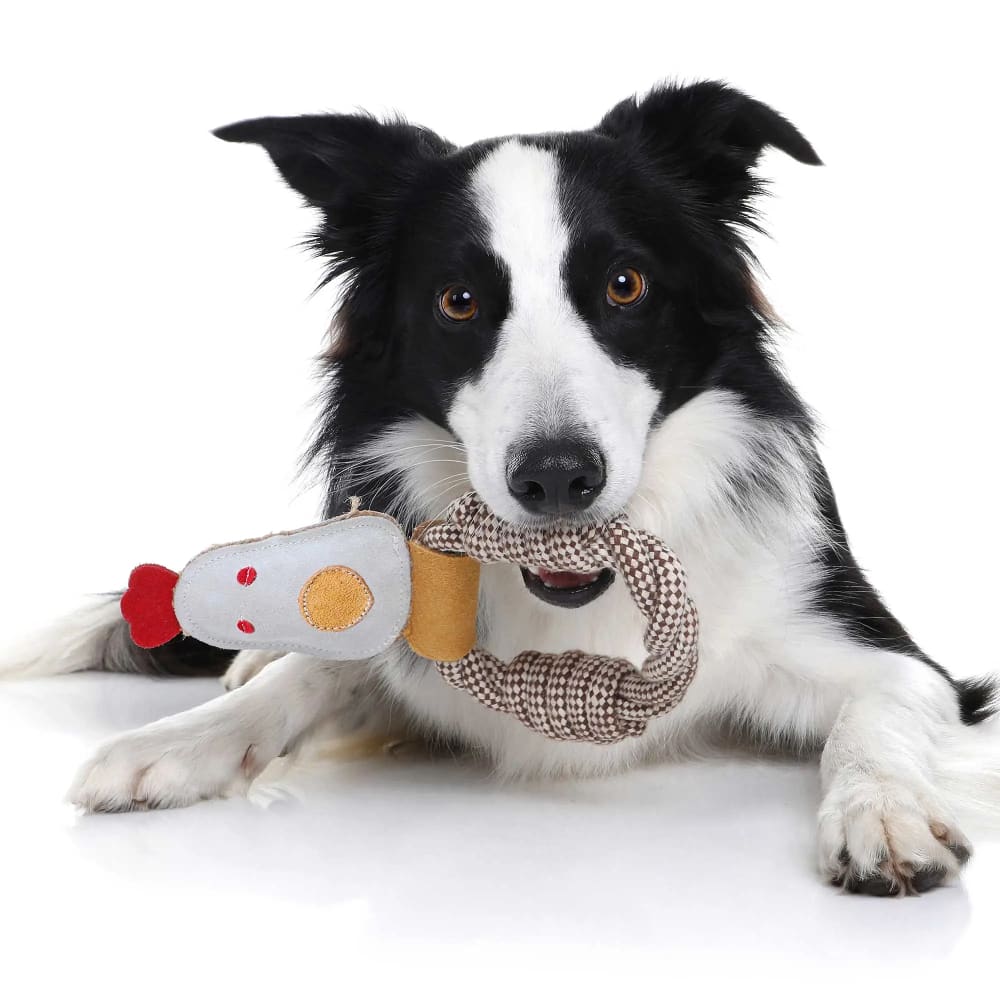 Country Tails Chicken Rope Ring Toy - Dog Chew Toy
