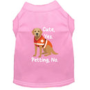 Cute Yes. Petting No. Dog Shirt - Service Dog Shirts