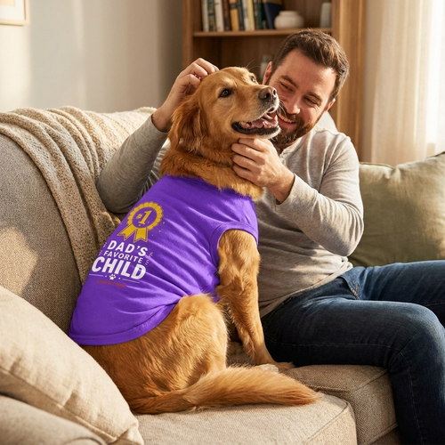 Dad's Favorite Child Dog Shirt
