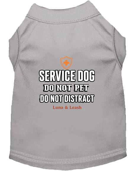 Do Not Pet Do Not Distract Service Dog Shirt - Service Dog
