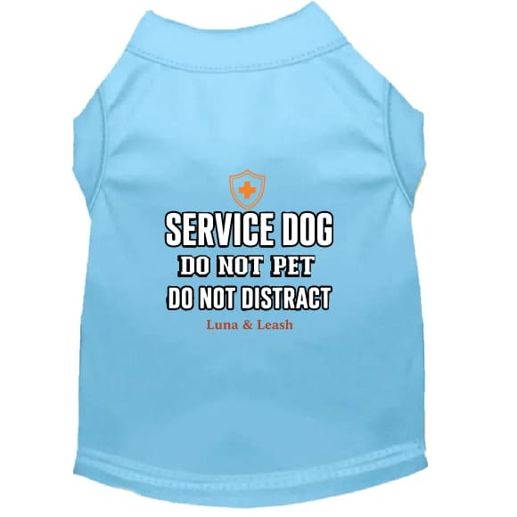 Do Not Pet Do Not Distract Service Dog Shirt - Service Dog