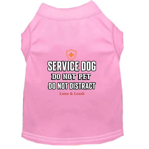 Do Not Pet Do Not Distract Service Dog Shirt - Service Dog