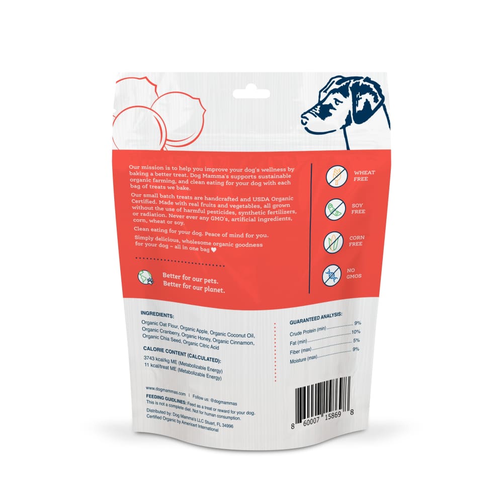 Dog Mamma’s Organic Apple Cranberry Recipe - USDA Organic