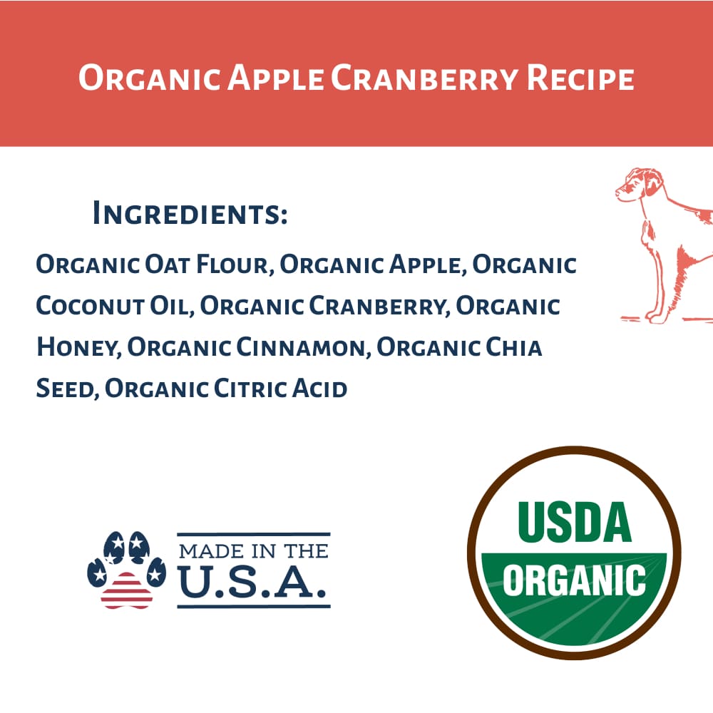 Dog Mamma’s Organic Apple Cranberry Recipe - USDA Organic