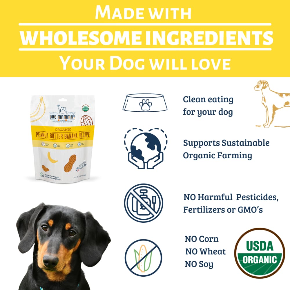 Dog Mamma’s Organic Peanut Butter Banana Recipe - USDA