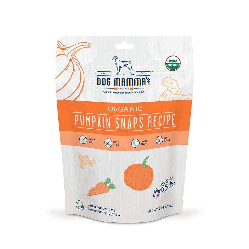 Dog Mamma’s Organic Pumpkin Snaps Recipe- USDA Organic