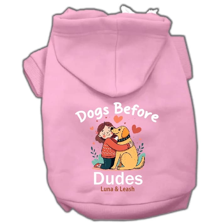 Dogs Before Dudes Dog Hoodie - Dog Hoodies