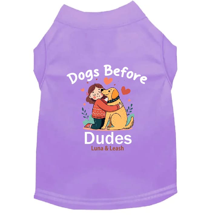 Dogs Before Dudes Dog Shirt - Dog Shirt