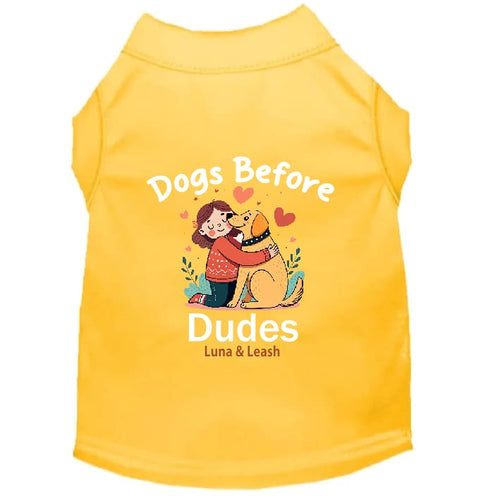 Dogs Before Dudes Dog Shirt - Funny Dog Shirts