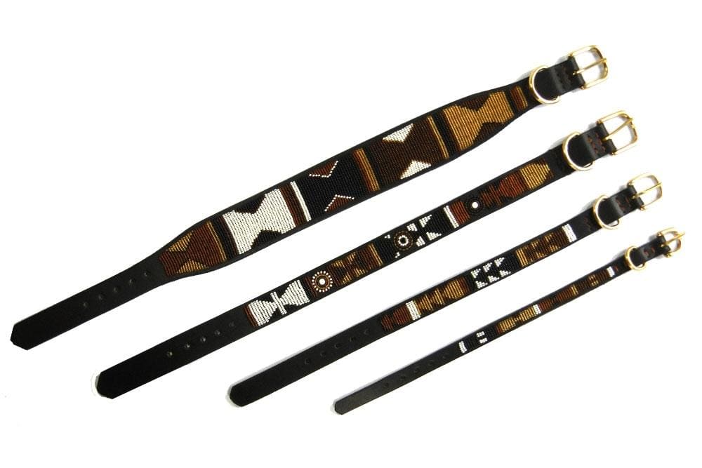 Earth Beaded Dog Collar - Dog Collars - Maasai