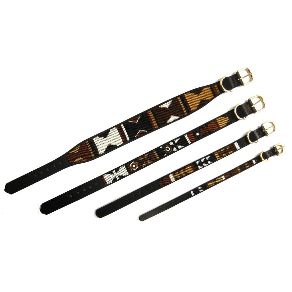 Earth Beaded Dog Collar - Dog Collars - Maasai