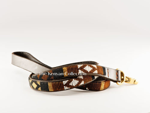 Earth Beaded Dog Lead - Dog Leashes - Maasai