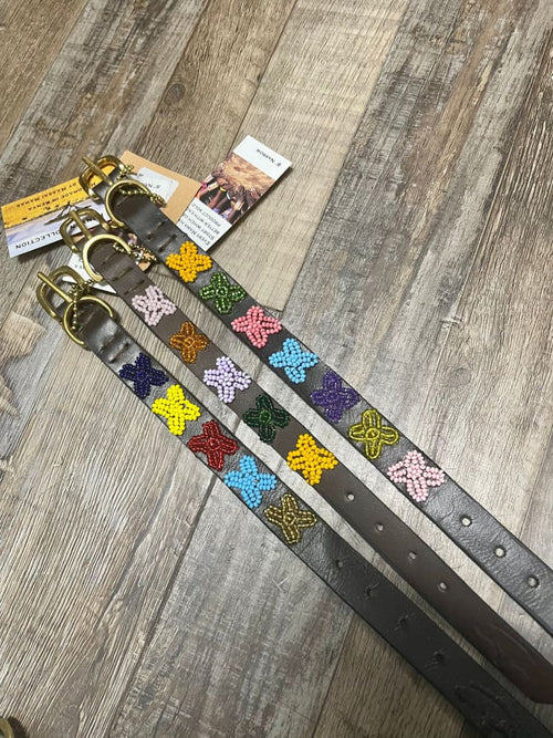 Flower Power Beaded Dog Collar - Dog Collars - Maasai