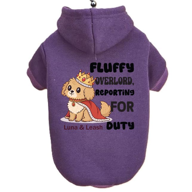 Fluffy Overlord Dog Hoodies - Dog Hoodies