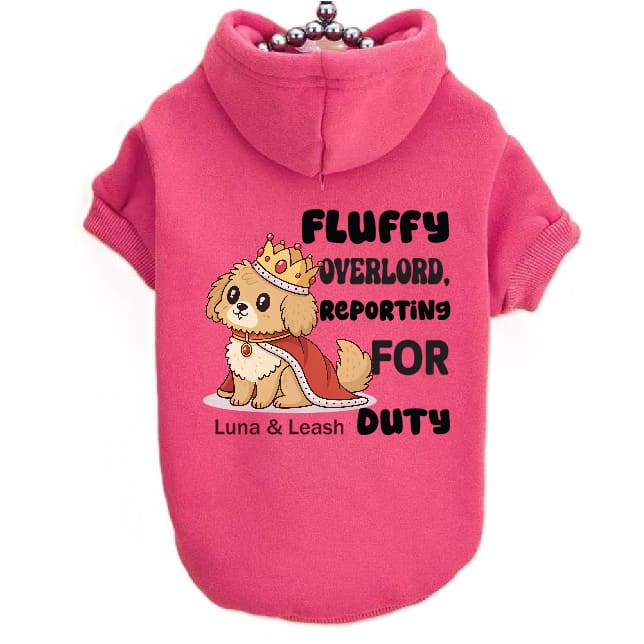 Fluffy Overlord Dog Hoodies - Dog Hoodies