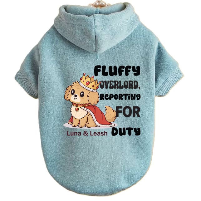 Fluffy Overlord Dog Hoodies - Dog Hoodies