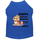 Fluffy Overlord Reporting for Duty Dog Shirt - Funny Dog