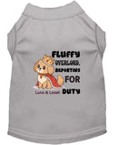 Fluffy Overlord Reporting for Duty Dog Shirt - Funny Dog