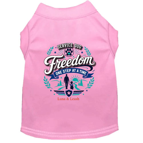 Freedom. One Step at a Time. Service Dog Shirt - Service
