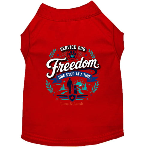 Freedom. One Step at a Time. Service Dog Shirt - Service