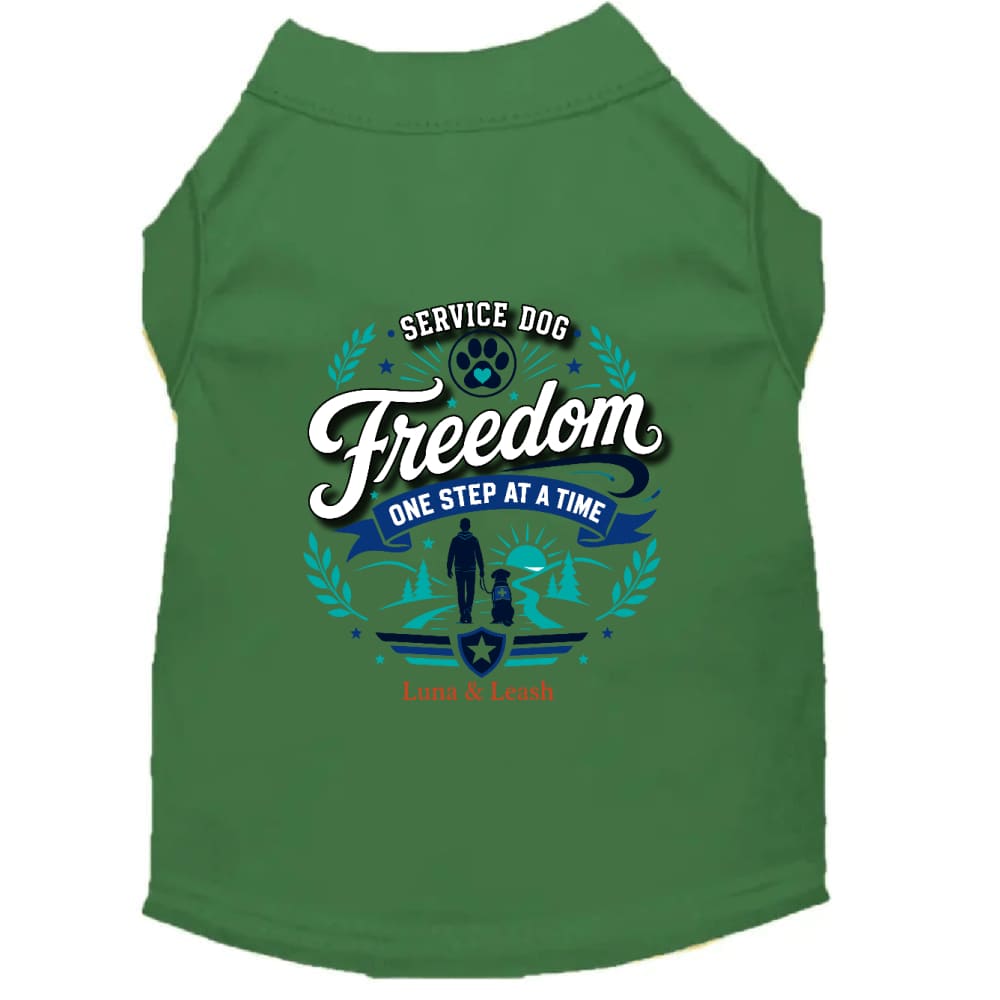 Freedom. One Step at a Time. Service Dog Shirt - Service