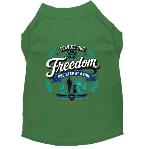 Freedom. One Step at a Time. Service Dog Shirt - Service