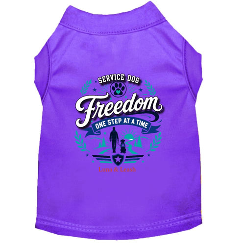 Freedom. One Step at a Time. Service Dog Shirt - Service