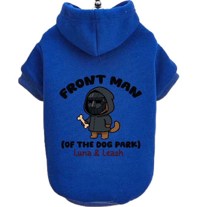 Front Dog Park Man Pet Hoodies - Pet Hoodies