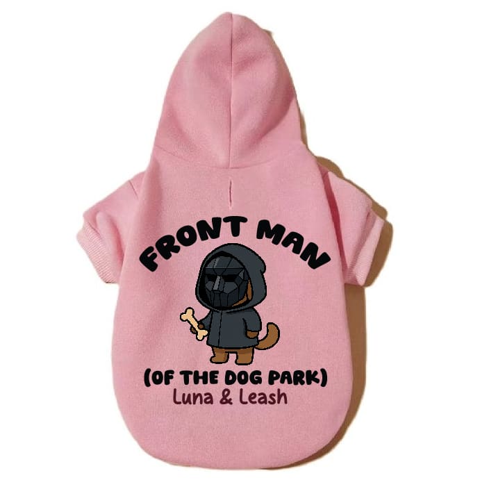 Front Dog Park Man Pet Hoodies - Pet Hoodies