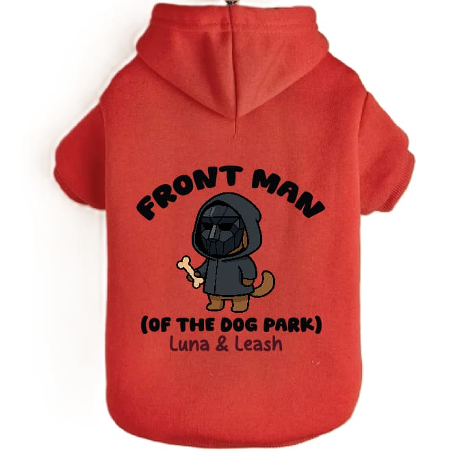 Front Dog Park Man Pet Hoodies - Pet Hoodies