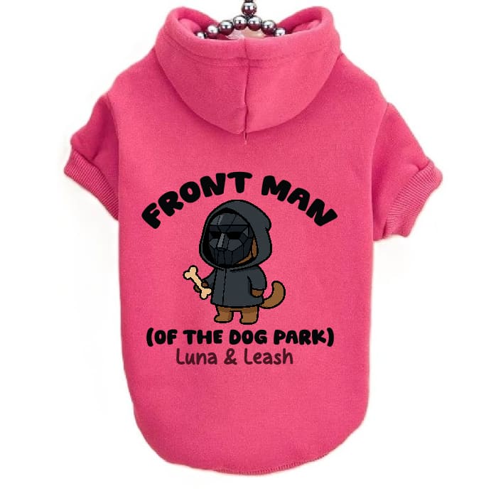 Front Dog Park Man Pet Hoodies - Pet Hoodies