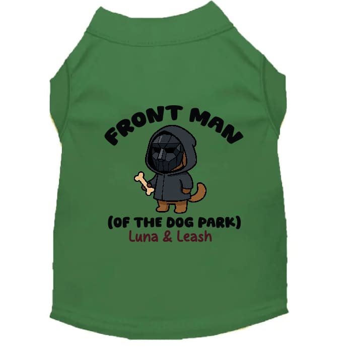 Front Dog Park Man Pet Shirt - Pet Shirt