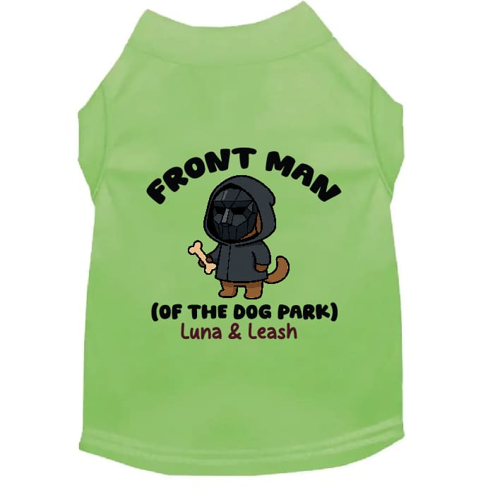 Front Dog Park Man Pet Shirt - Pet Shirt