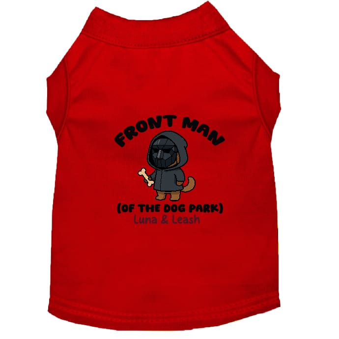 Front Dog Park Man Pet Shirt - Pet Shirt