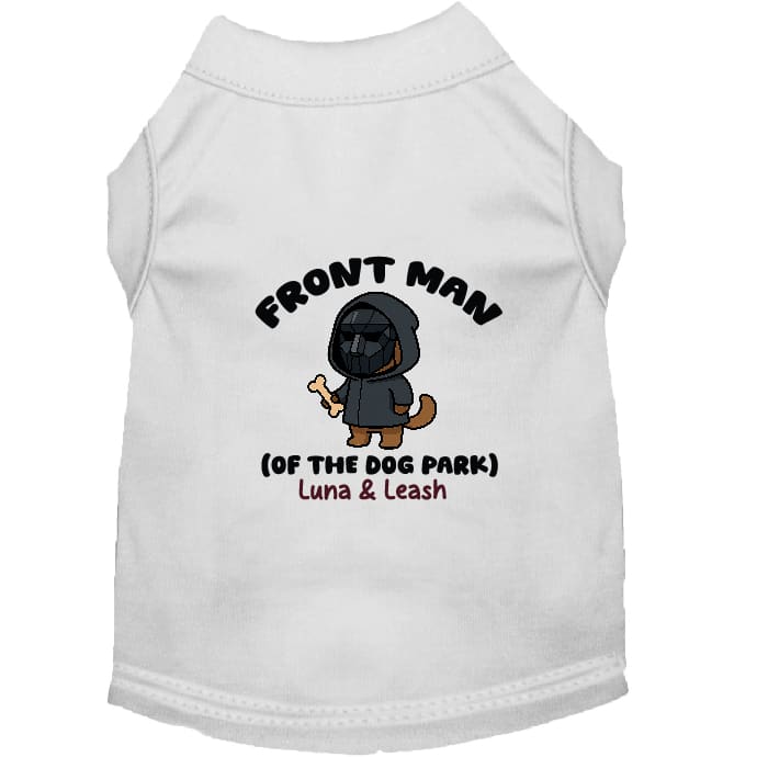 Front Dog Park Man Pet Shirt - Pet Shirt