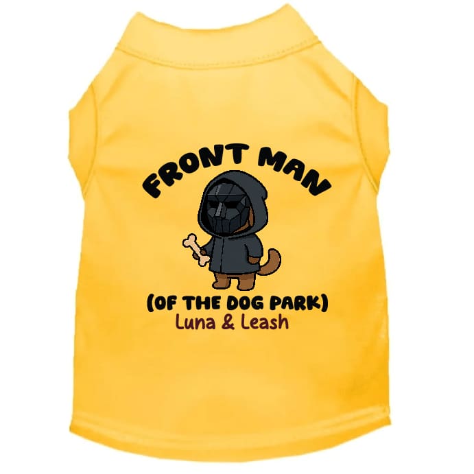 Front Dog Park Man Pet Shirt - Pet Shirt