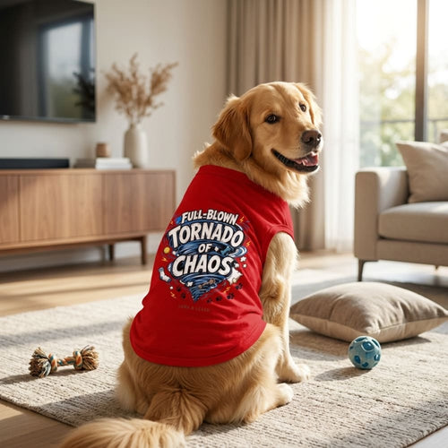 Full-Blown Tornado of Chaos Dog Shirt - Funny Dog Shirts