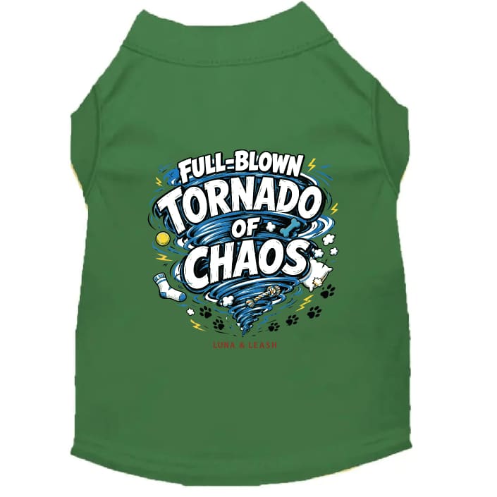 Full-Blown Tornado of Chaos Dog Shirt - Funny Dog Shirts