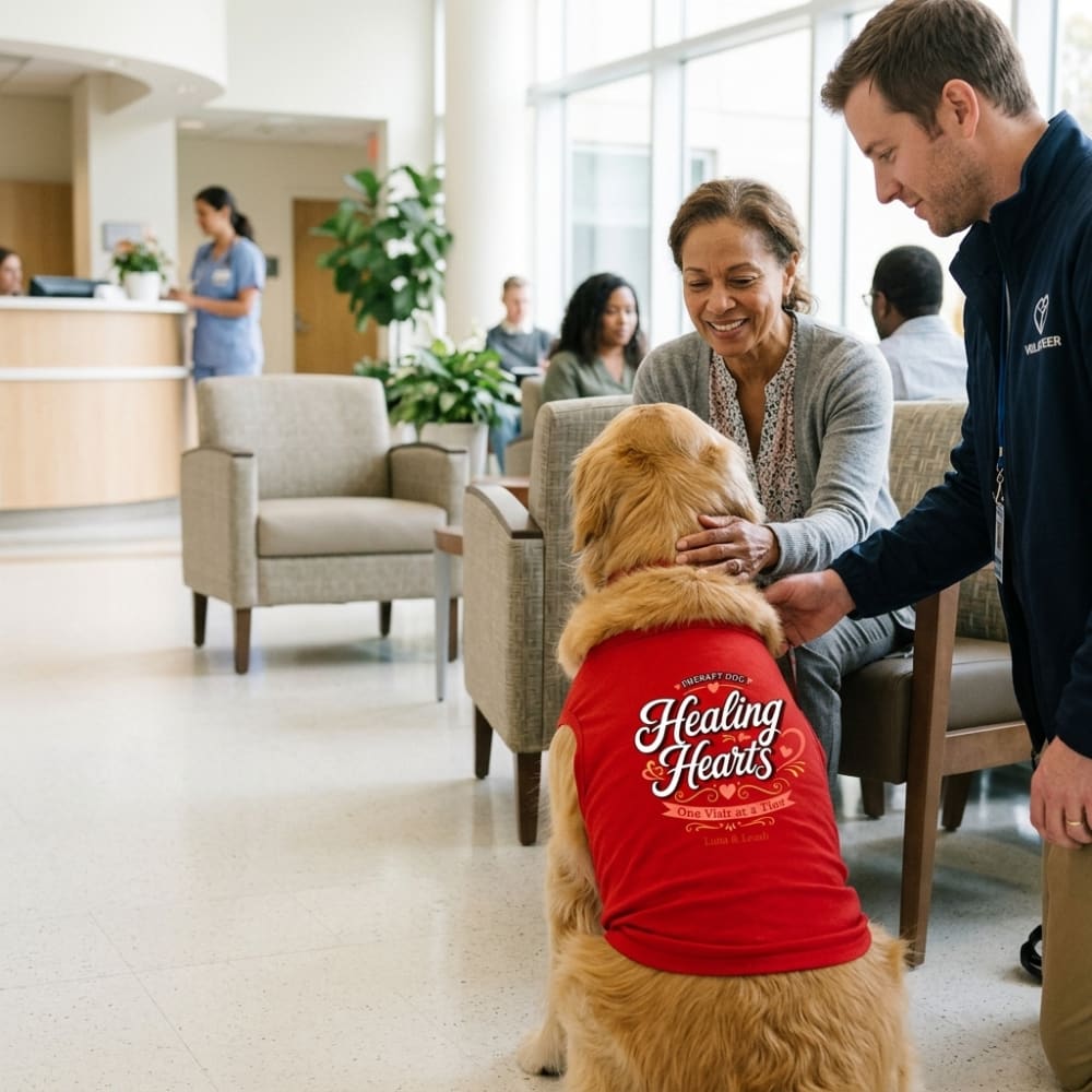 Healing Hearts Therapy Dog Shirt