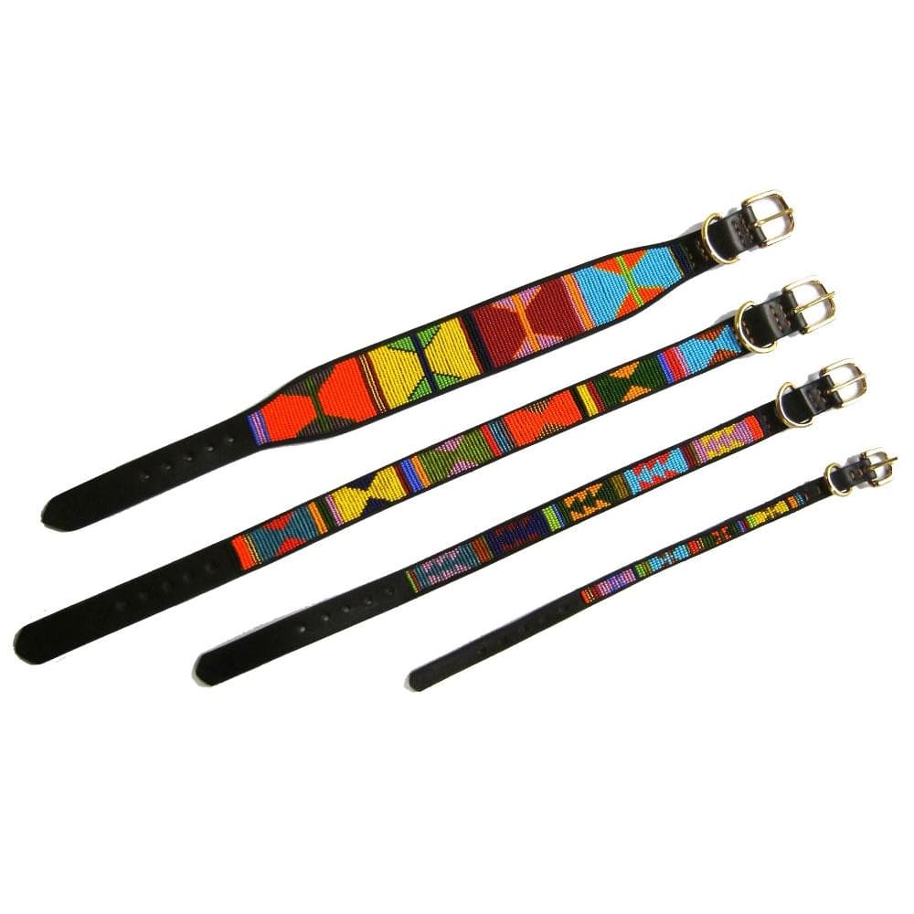 Hippo Circus Beaded Dog Collar - Dog Collars - Maasai